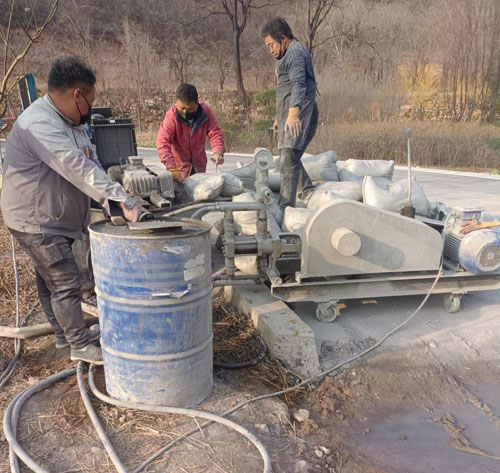 浦江路面下沉注浆